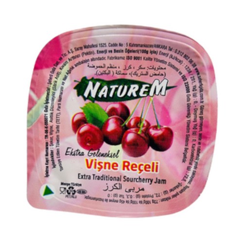 NATUREM PORTION CHERRY JAM 20GR*125PCS