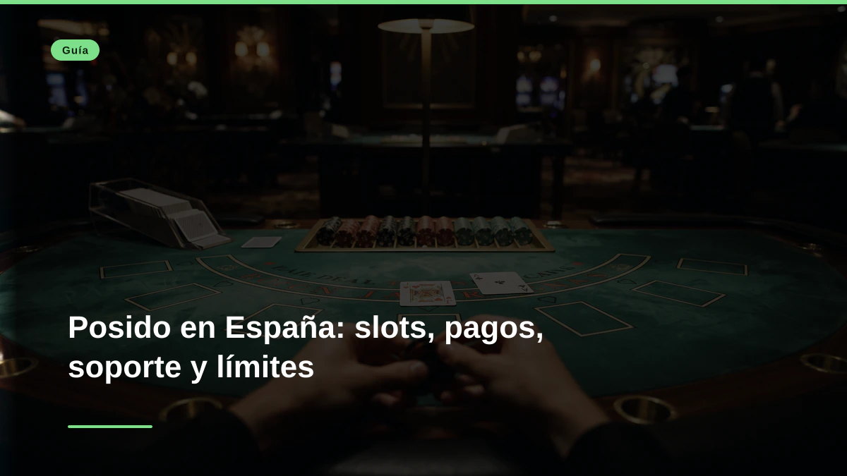 Posido en España: slots, pagos, soporte y límites