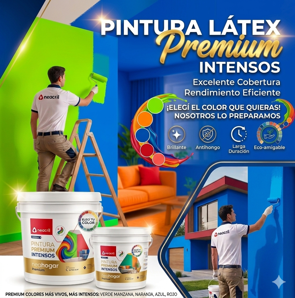PINTURAS LATEX INT/EXT COLOR CALIDAD PREMIUM