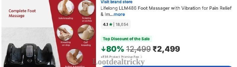 80 Off Lifelong – Amazing Price Drop @ ₹2499 (80%)