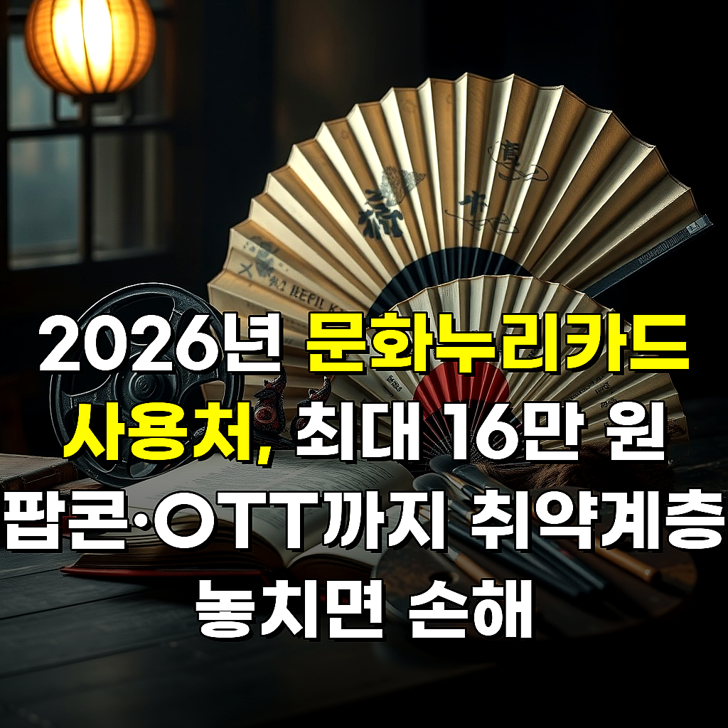 문화누리카드 사용처 관련 정보 썸네일