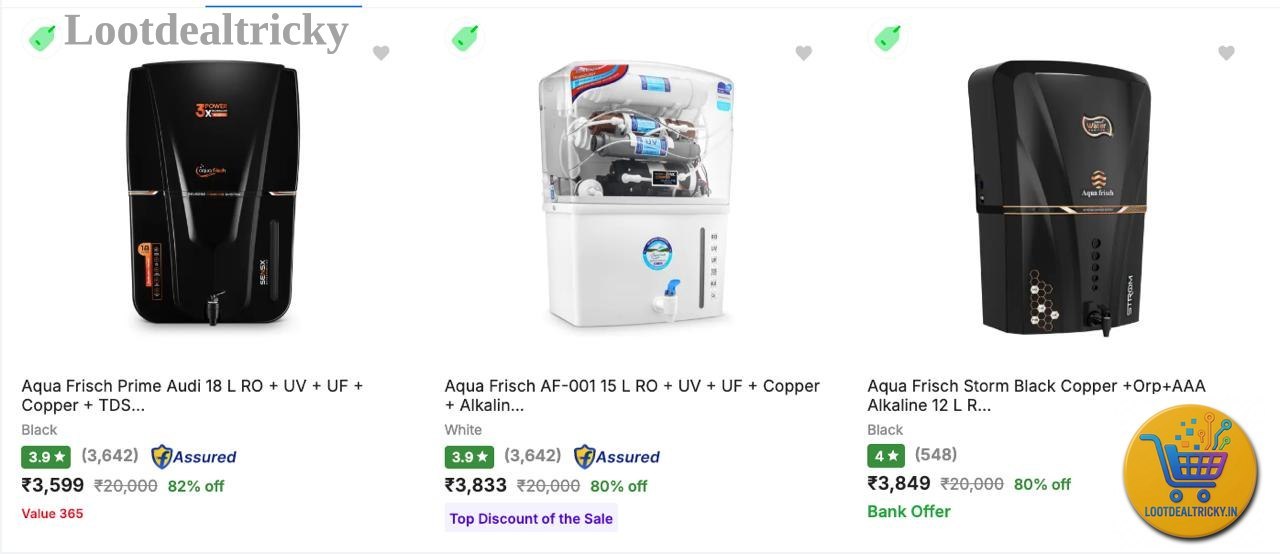 Water Purifier Loot | Exclusive Sale Discount