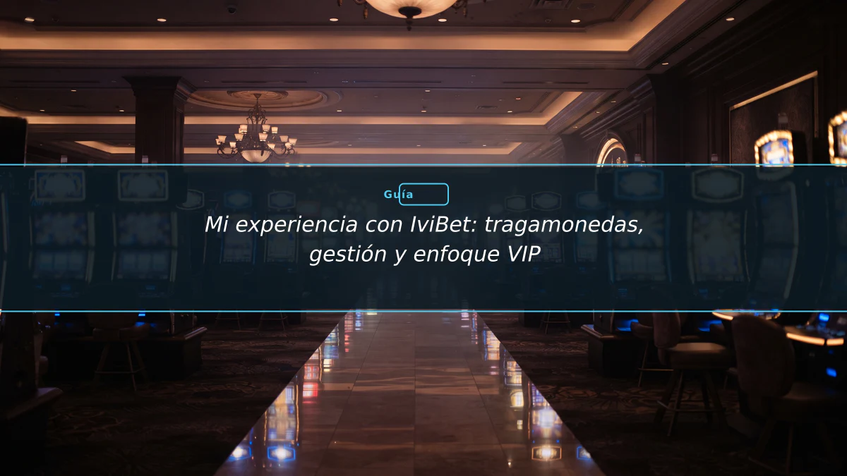 Mi experiencia con IviBet: tragamonedas, gestión y enfoque VIP