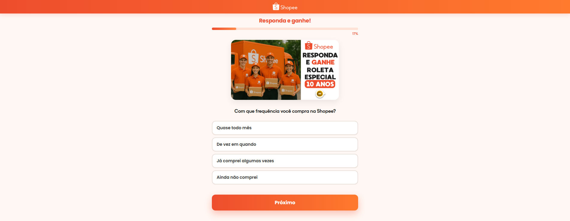 Forensic screenshot of loja-shopee.com showing the phishing page layout