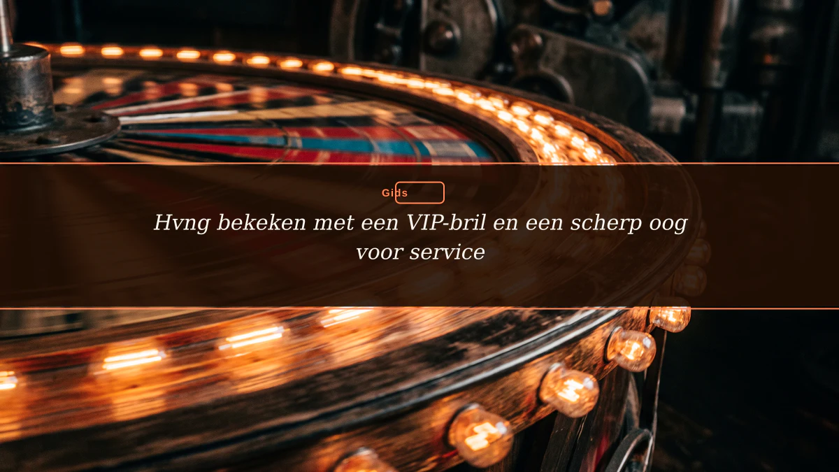 Hvng bekeken met een VIP-bril en een scherp oog voor service
