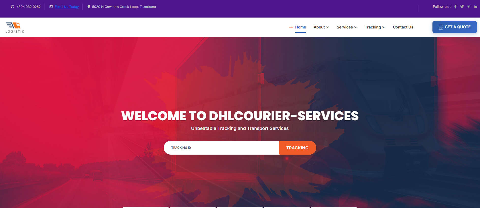 Stored capture of dhlcourier-services.live