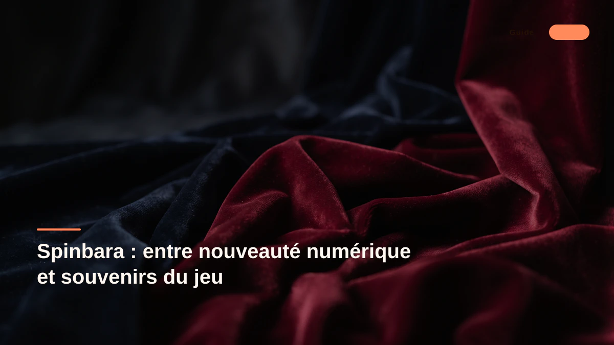 Spinbara : entre nouveauté numérique et souvenirs du jeu