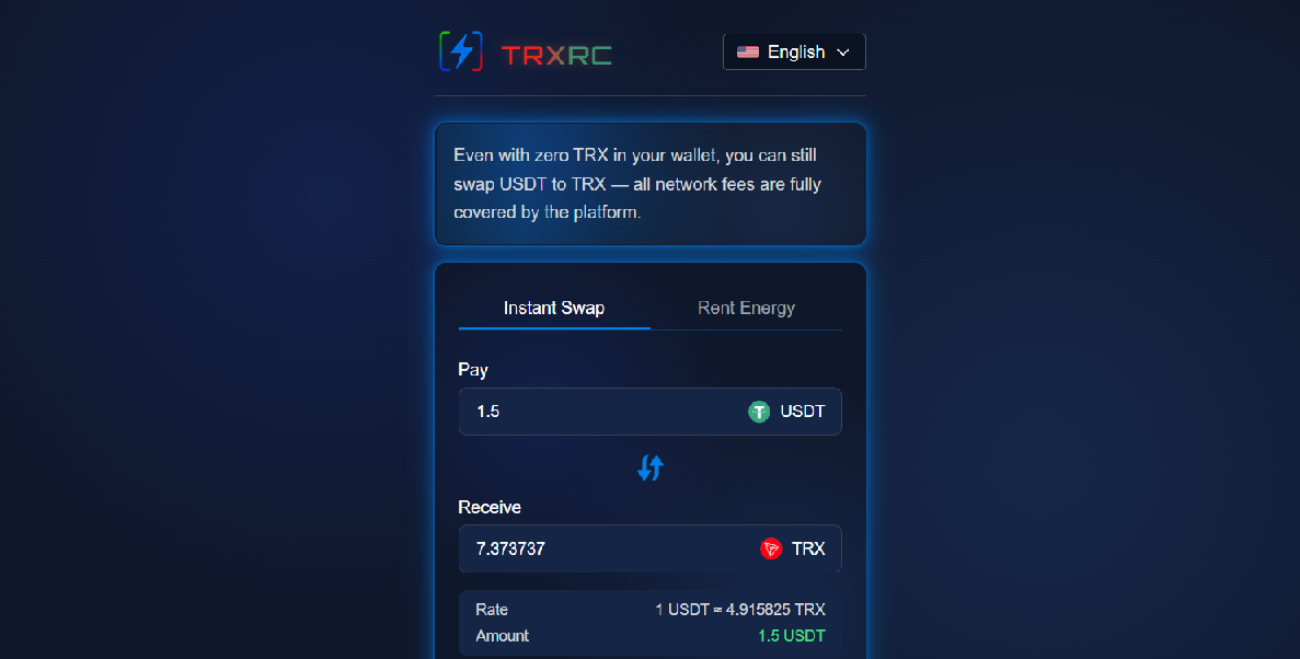 Screenshot of trxrc.org