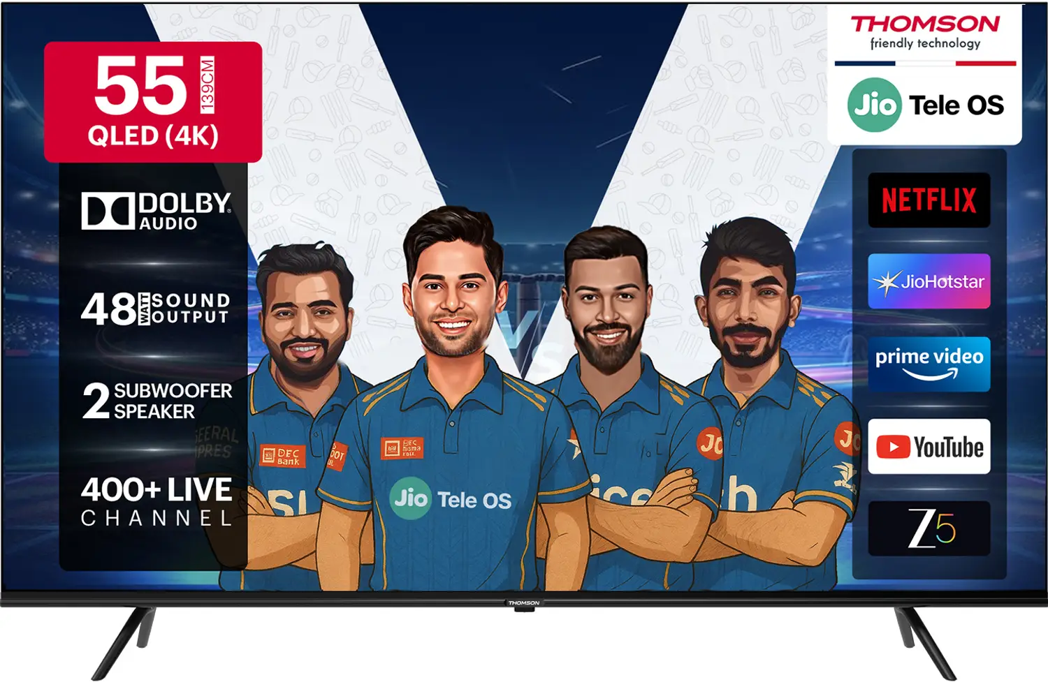 Thomson 55 inch QLED 4K smart TV