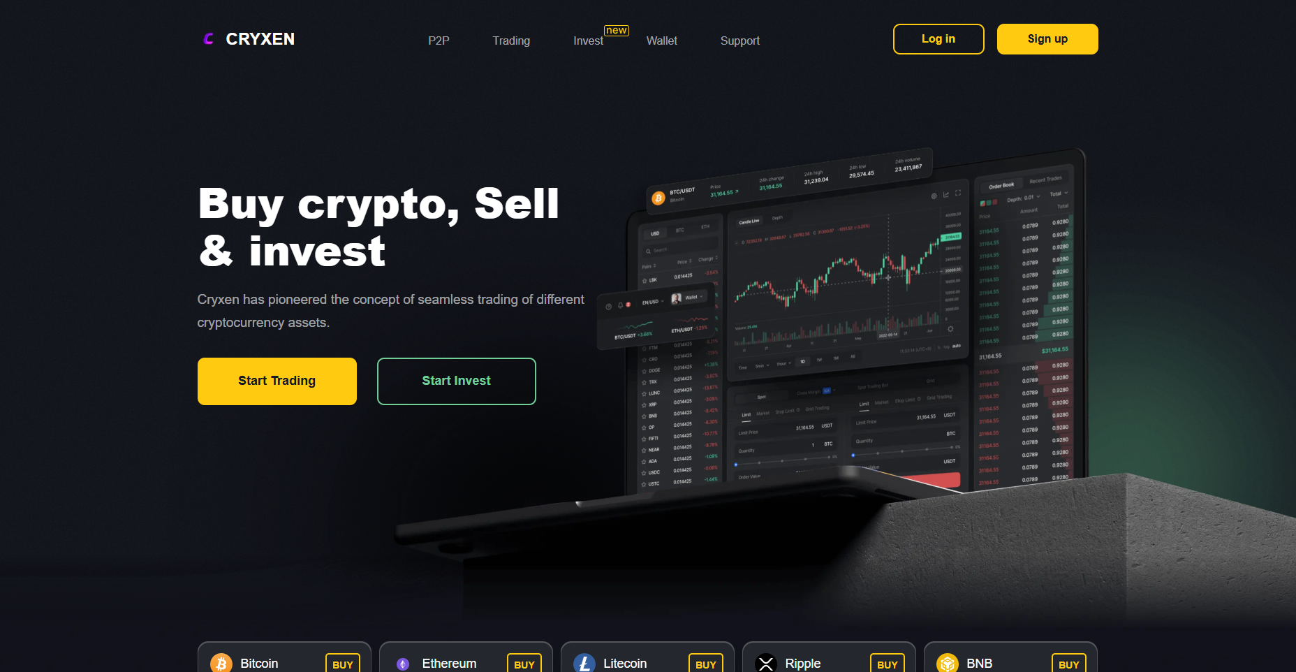 Screenshot of cryxen.com