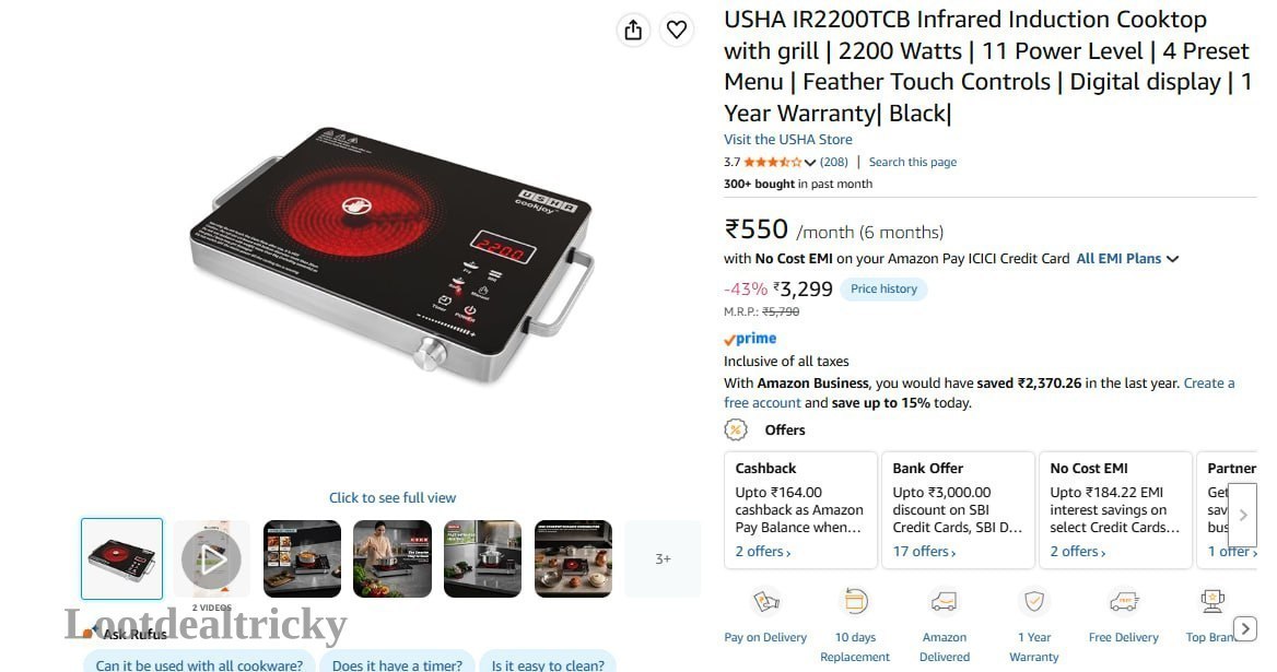 Usha Ir2200tcb Infrared | Best Price Drop Today Usha Ir2200tcb Infrared | Best Price Drop Today