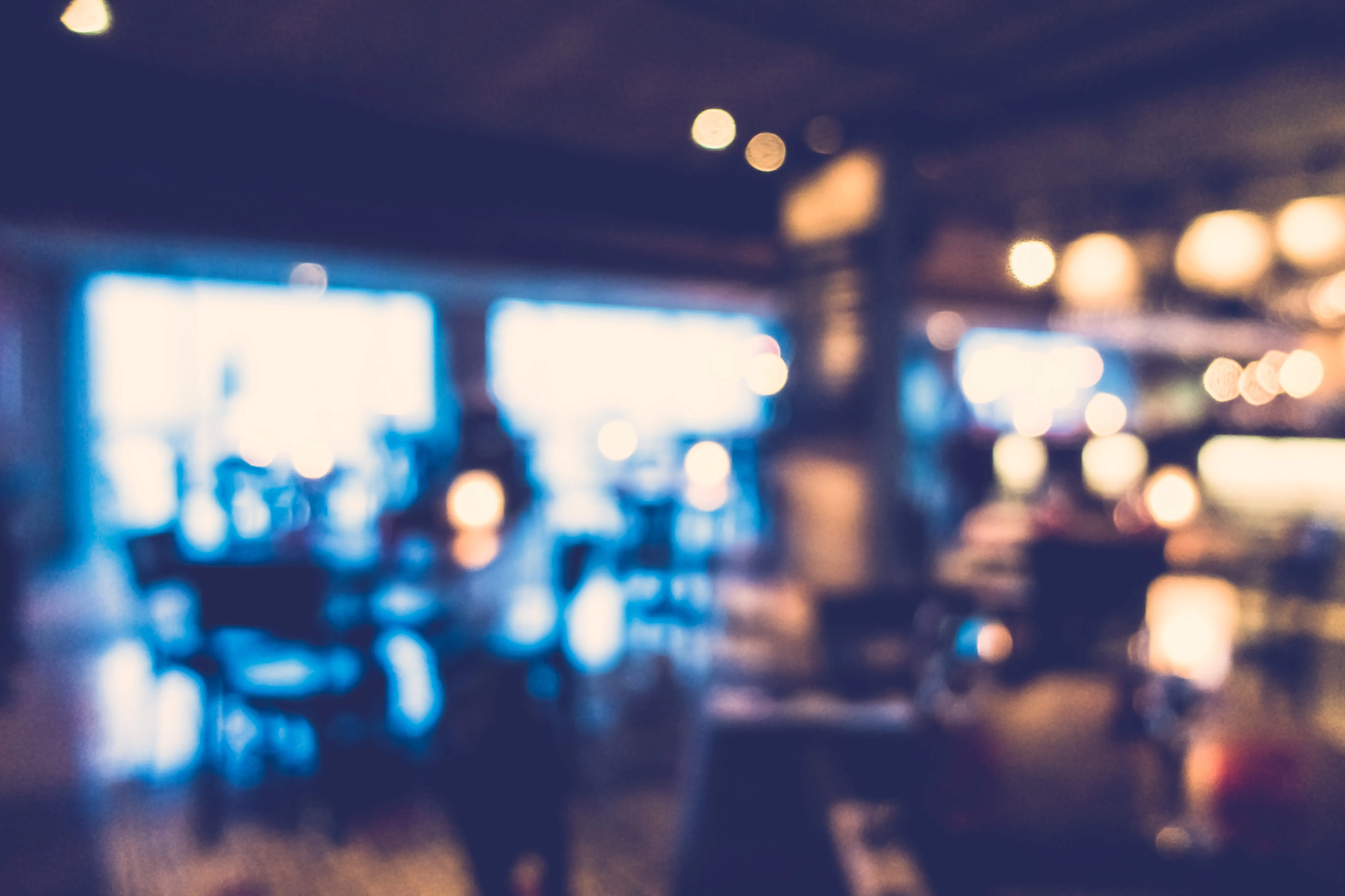 Blurred Cocktail Bar Closed