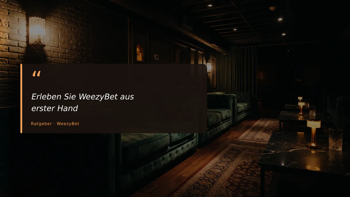 Erleben Sie WeezyBet aus erster Hand