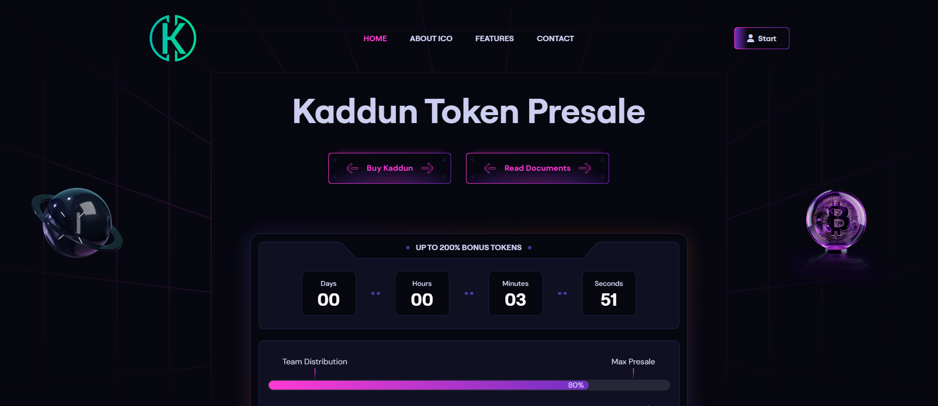 Screenshot of kaddunproject.com