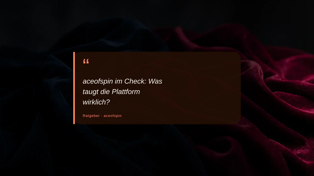 aceofspin im Check: Was taugt die Plattform wirklich?