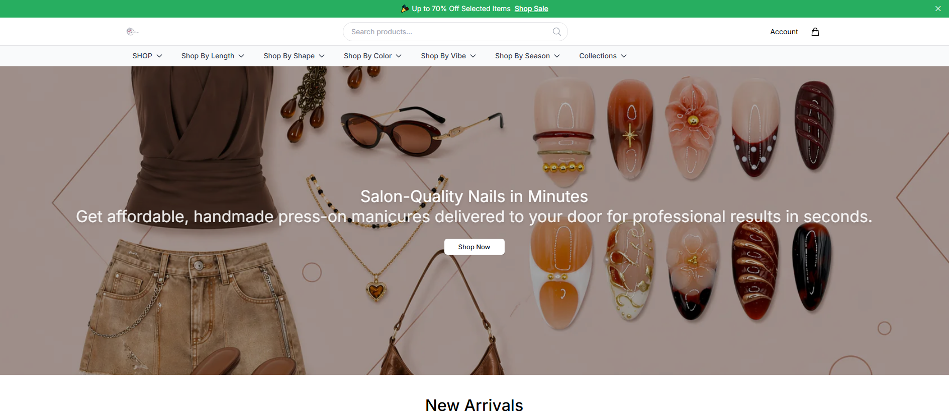 Stored capture of bnailsstore.shop