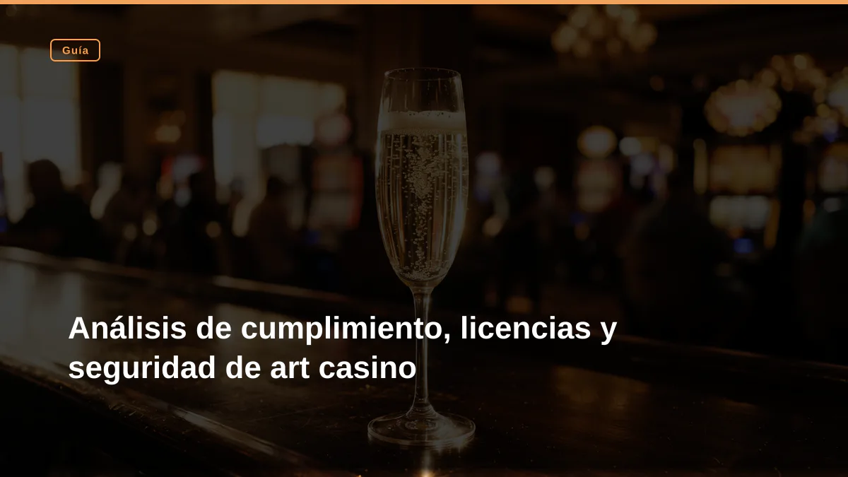 Análisis de cumplimiento, licencias y seguridad de art casino