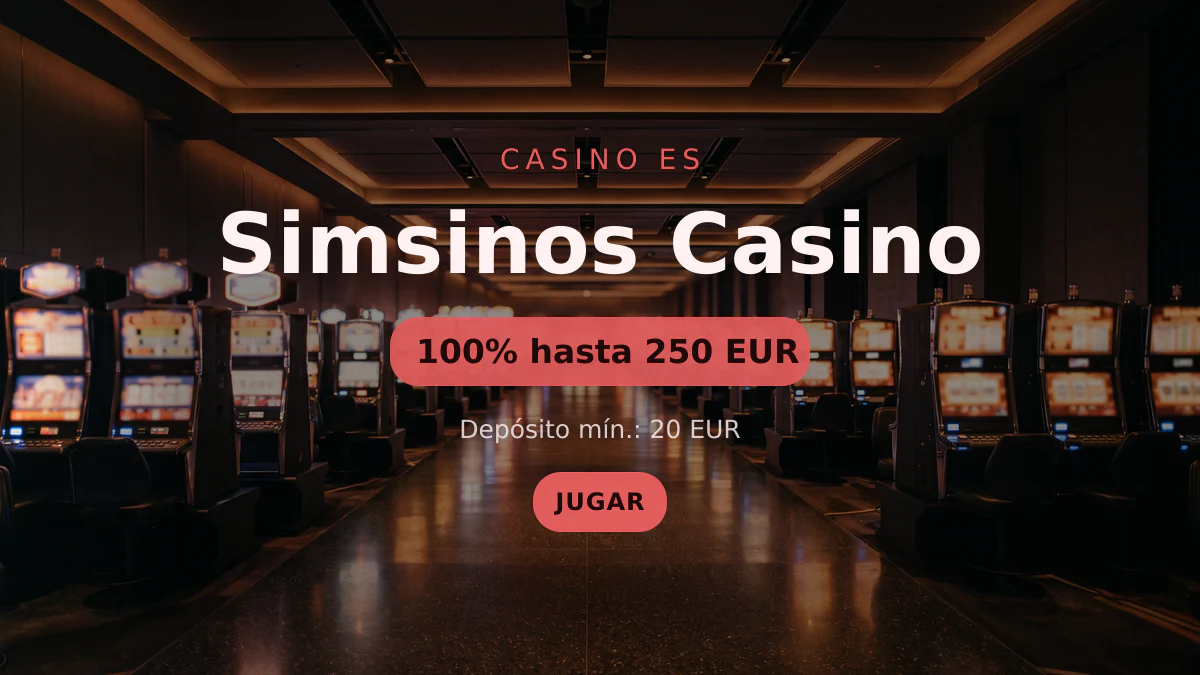 Simsinos Casino &mdash; bono de bienvenida 100% hasta 250 EUR + 20 FS, pagos: Visa, Mastercard, Skrill, Neteller, Paysafecard