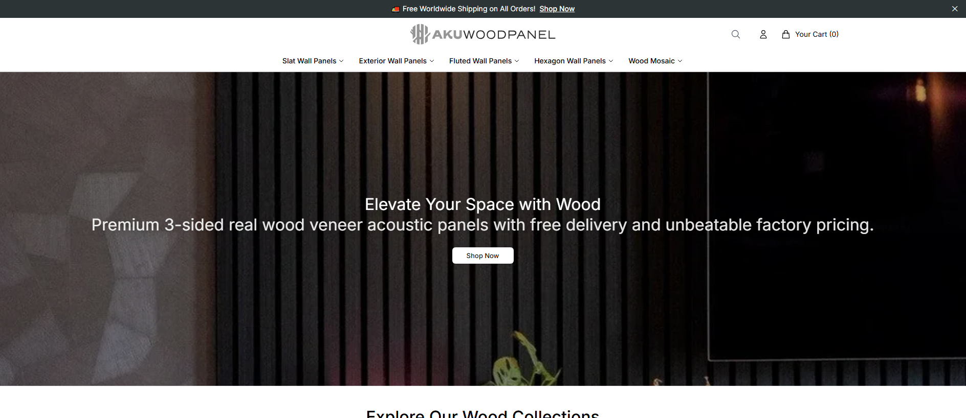 Stored capture of akuwoodpanelco.shop