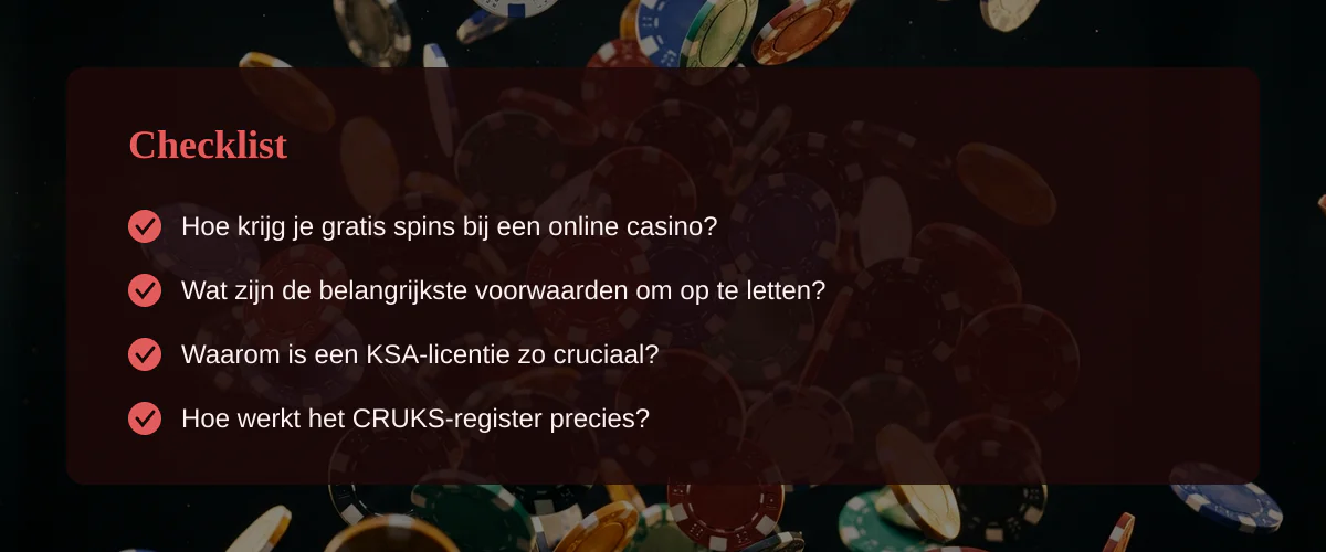 Wat zijn casino gratis spins en hoe werken ze in Nederland? — Checklist