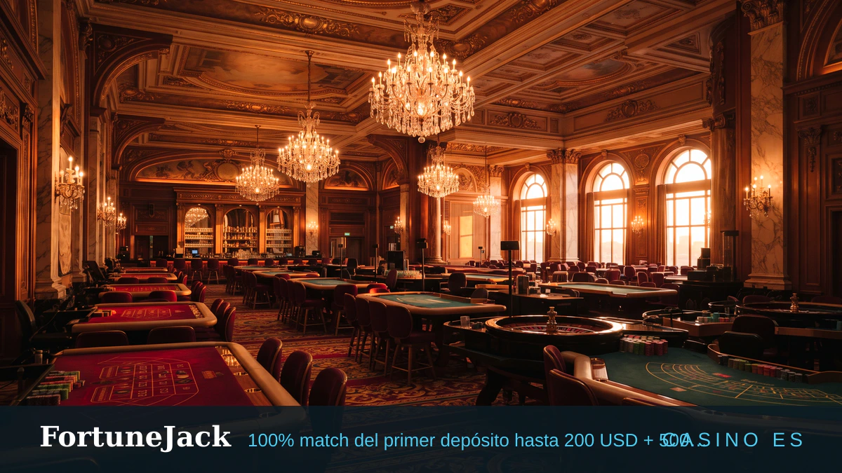 FortuneJack casino — bono de bienvenida 100% match del primer depósito hasta 200 USD + 500 FS, pagos: Visa, Mastercard, Skrill, Neteller, Paysafecard