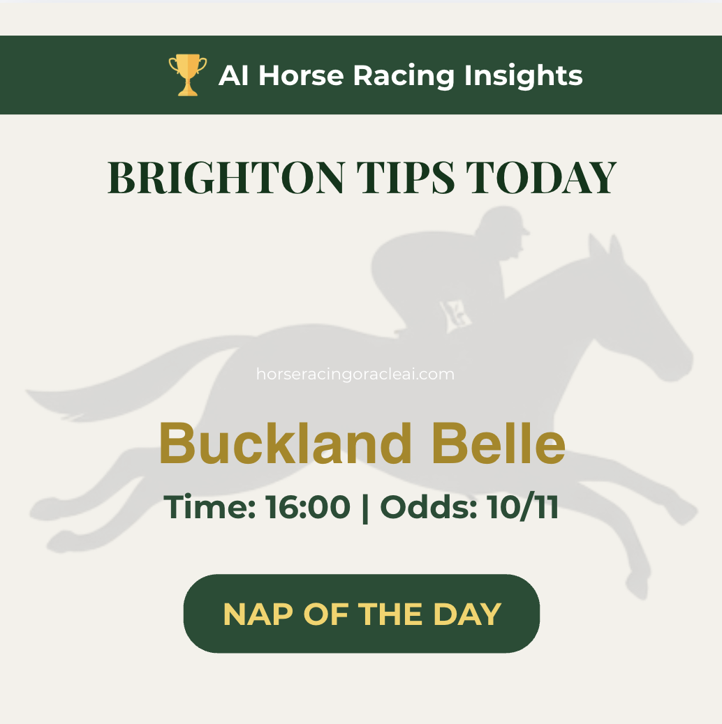 Free Horse Racing Tips Today — Brighton NAP Buckland Belle 16:00 August 5