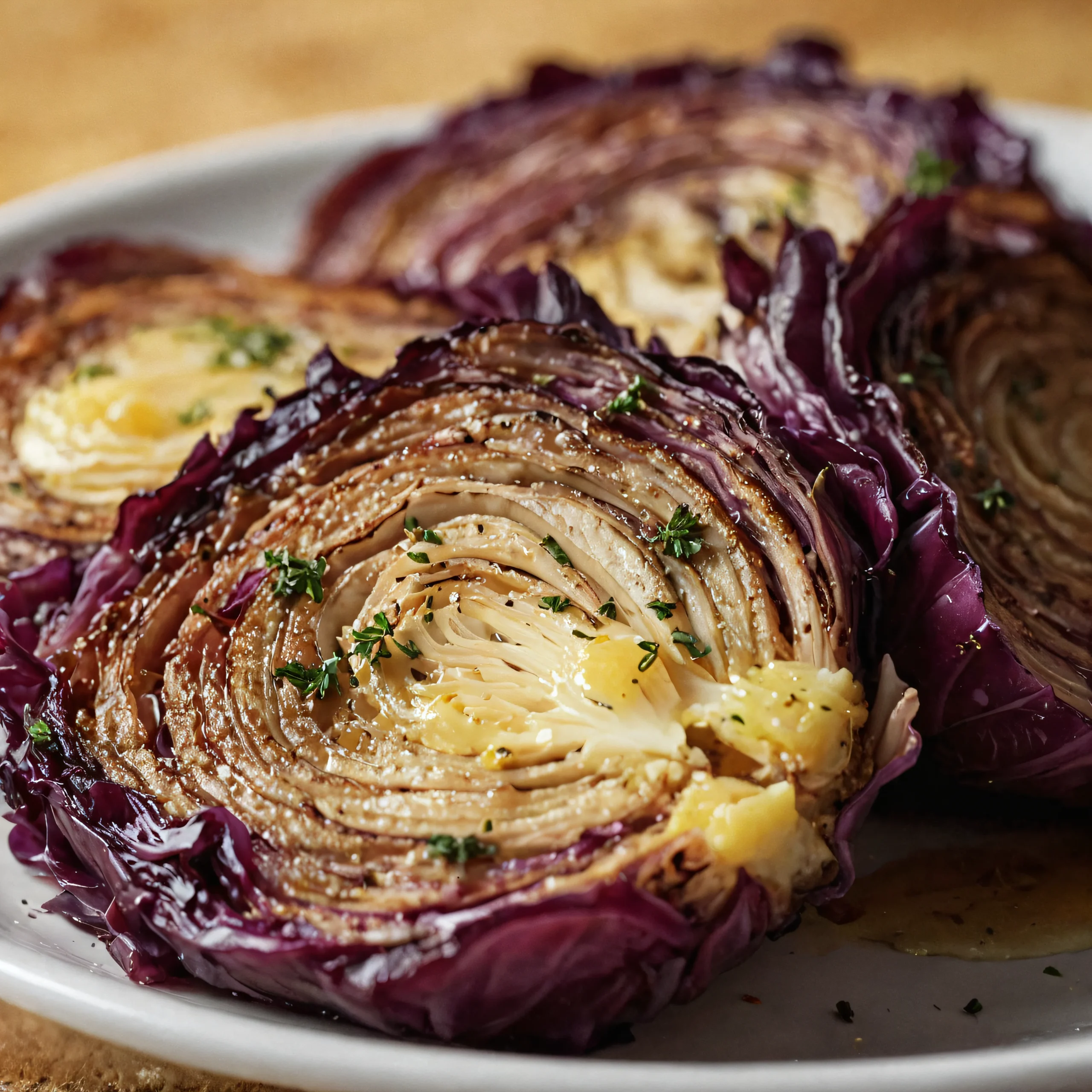 Roasted Red Cabbage Steaks Recipe