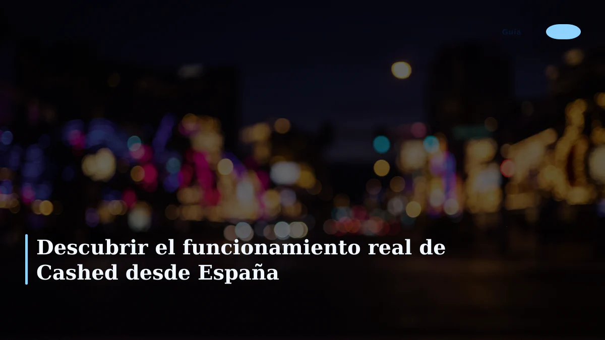 Descubrir el funcionamiento real de Cashed desde España