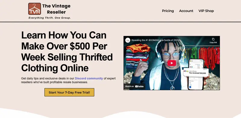 The Vintage Reseller project preview