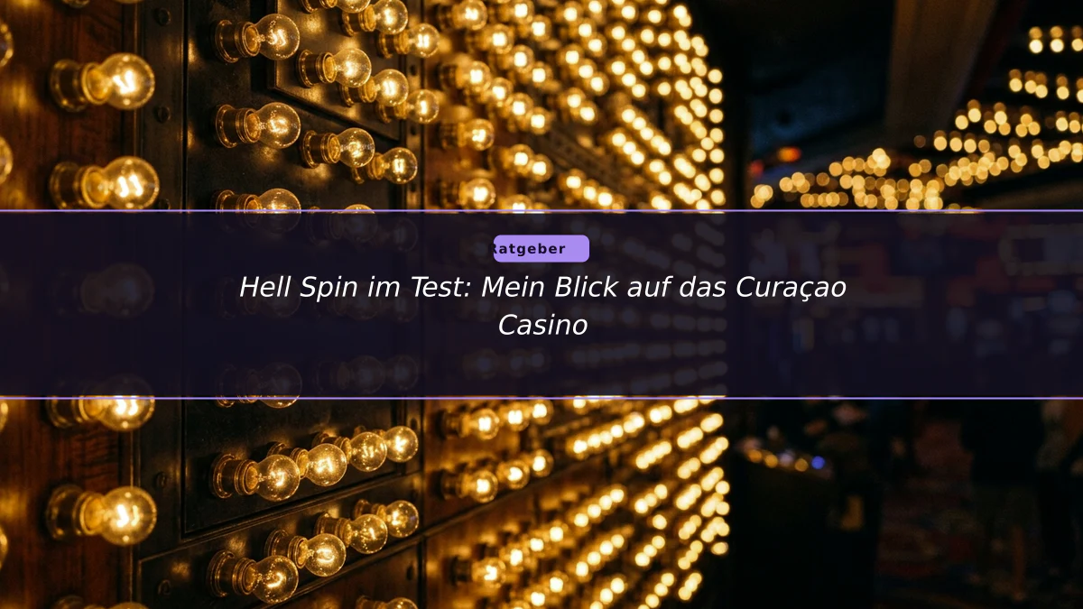 Hell Spin im Test: Mein Blick auf das Curaçao Casino