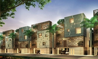 Rolling Hills Villas Hitec City Luxury Facade West Facing