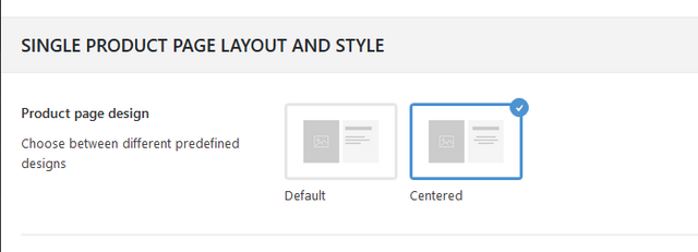 Single-product-layout