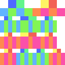 Colour Coded Base Skin - Overlay + Base (128) Minecraft Skin