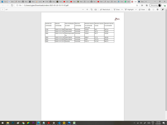 Export-comptable