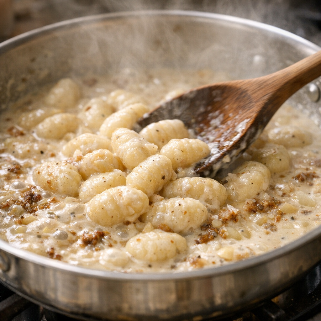 creamy chicken gnocchi skillet ingredients