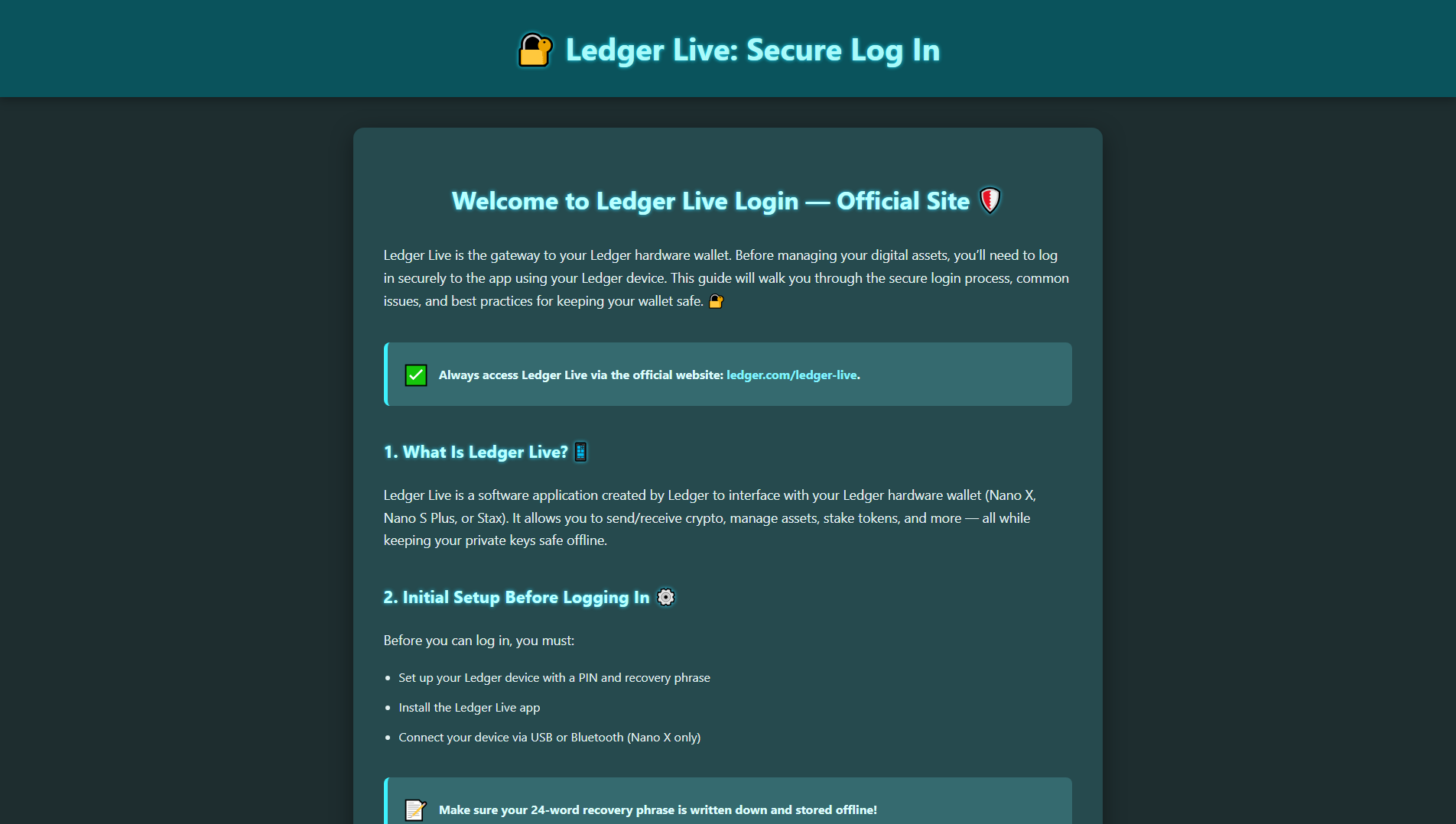 Stored screenshot of contect-ledger-live.pages.dev