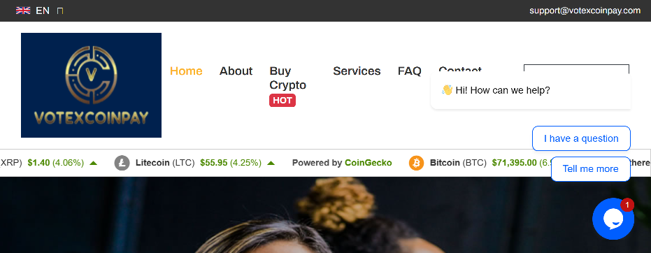 Stored capture of votexcoinpay.com