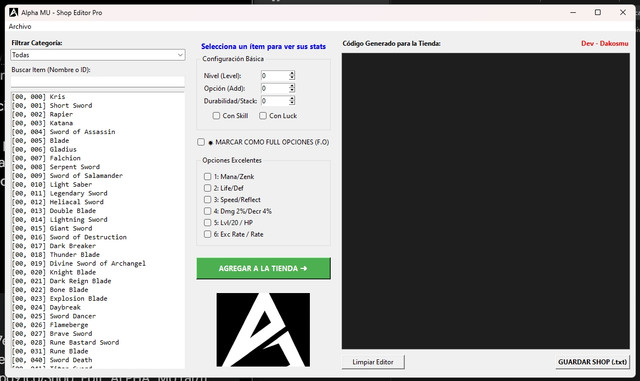 Shop Edit ALPHA MU