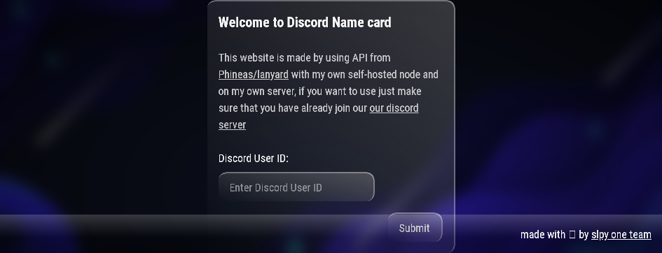 Screenshot of discord-id-react.pages.dev