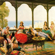 Femmes sur une terrasse