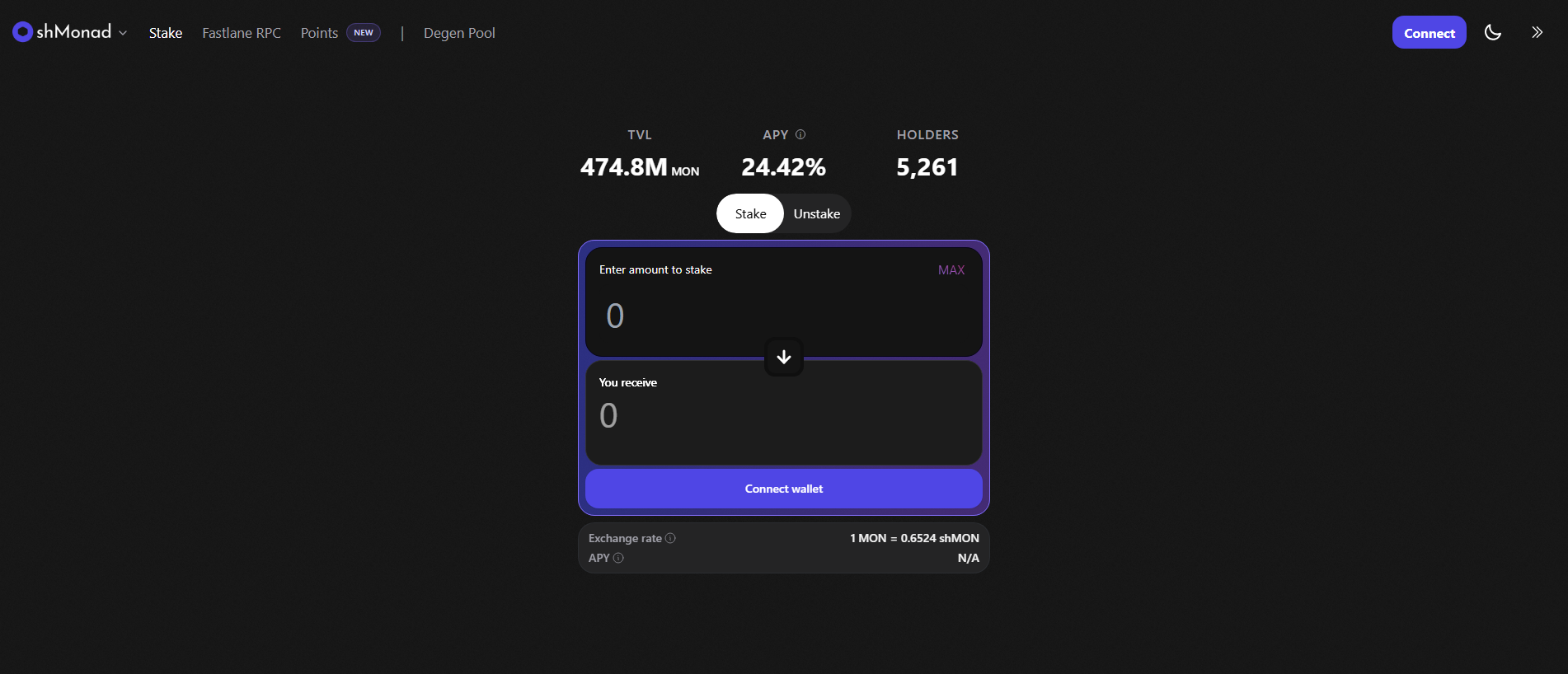 Stored capture of shmonad-frontend-dapp.pages.dev
