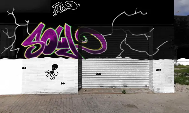 Graffiti artwork by Village