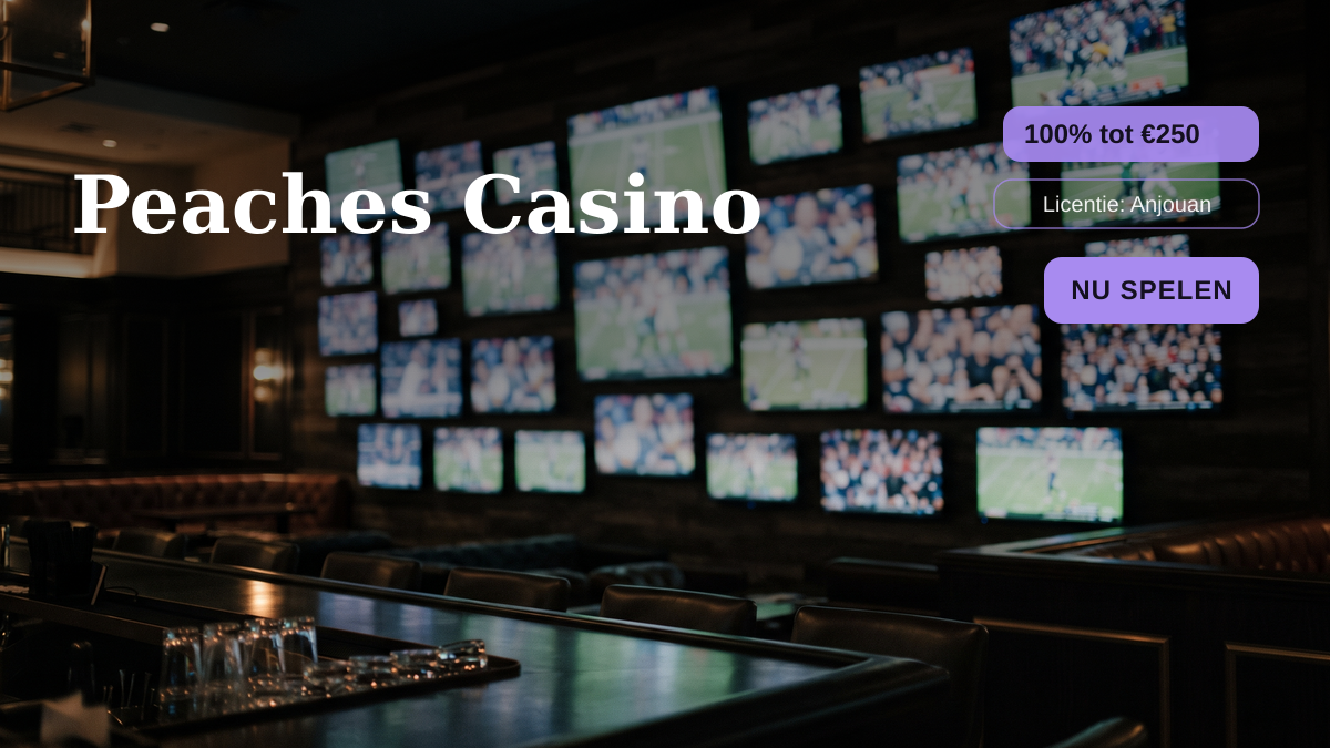Peaches Casino — welkomstbonus 100% tot €250, betalingen: Visa, Mastercard, iDEAL, Bitcoin, Ethereum