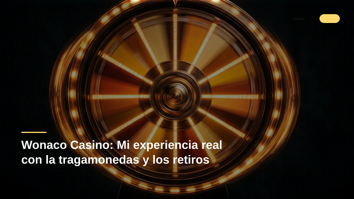 Wonaco Casino: Mi experiencia real con la tragamonedas y los retiros