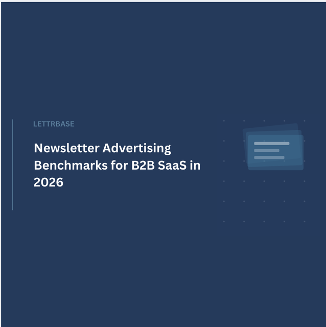 Newsletter Advertising Benchmarks for B2B SaaS in 2026
