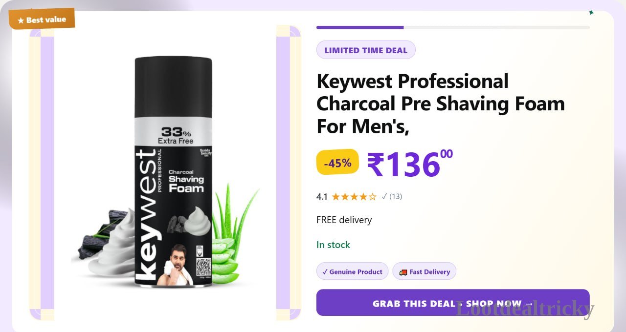 pre Shaving Foam – Just ₹136 | Top Unbeatable Deal pre Shaving Foam – Just ₹136 | Top Unbeatable Deal