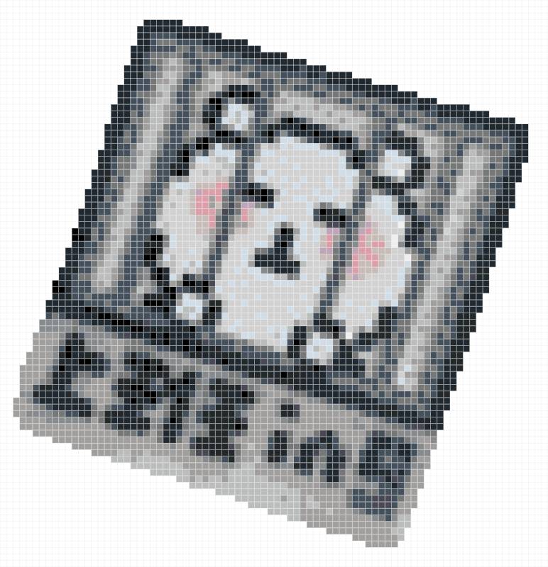 Cute Caged Bear Work‑a‑holic Meme Perler Bead Spri