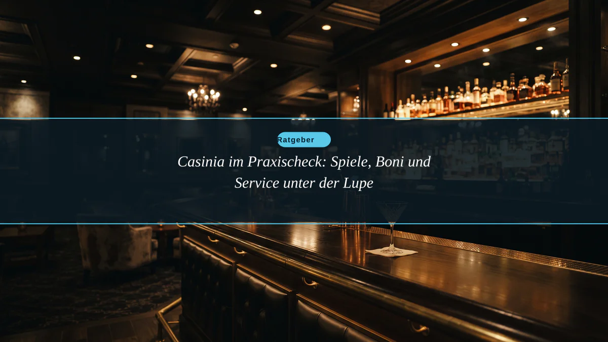 Casinia im Praxischeck: Spiele, Boni und Service unter der Lupe