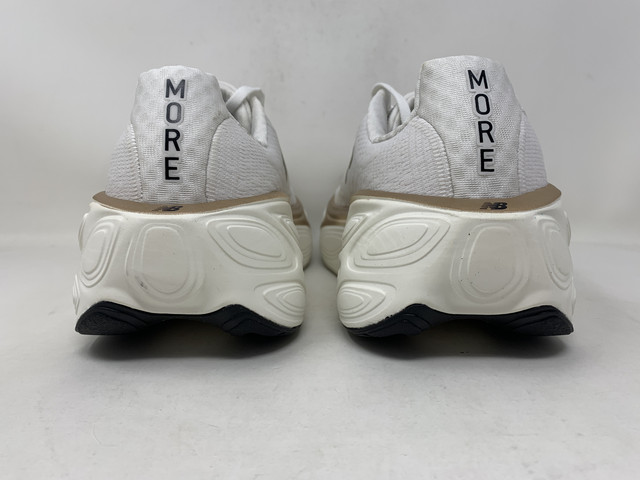 Women's New Balance Fresh Foam X More v5, White/Salt/Gold, 10.5 2E Medium US product image view 3