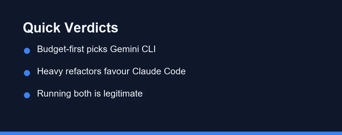 Quick Verdicts